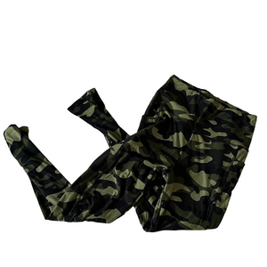 GREEN CAMO LEGGINGS WITH POCKETS